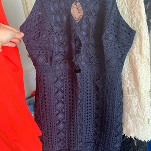 Storia Navy Blue Lace Dress